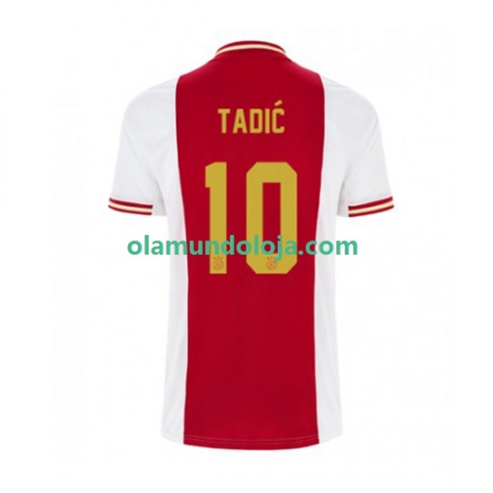 Camisola AFC Ajax Dusan Tadic 10 Homem Equipamento Primeiro 2022-2023 Manga Curta